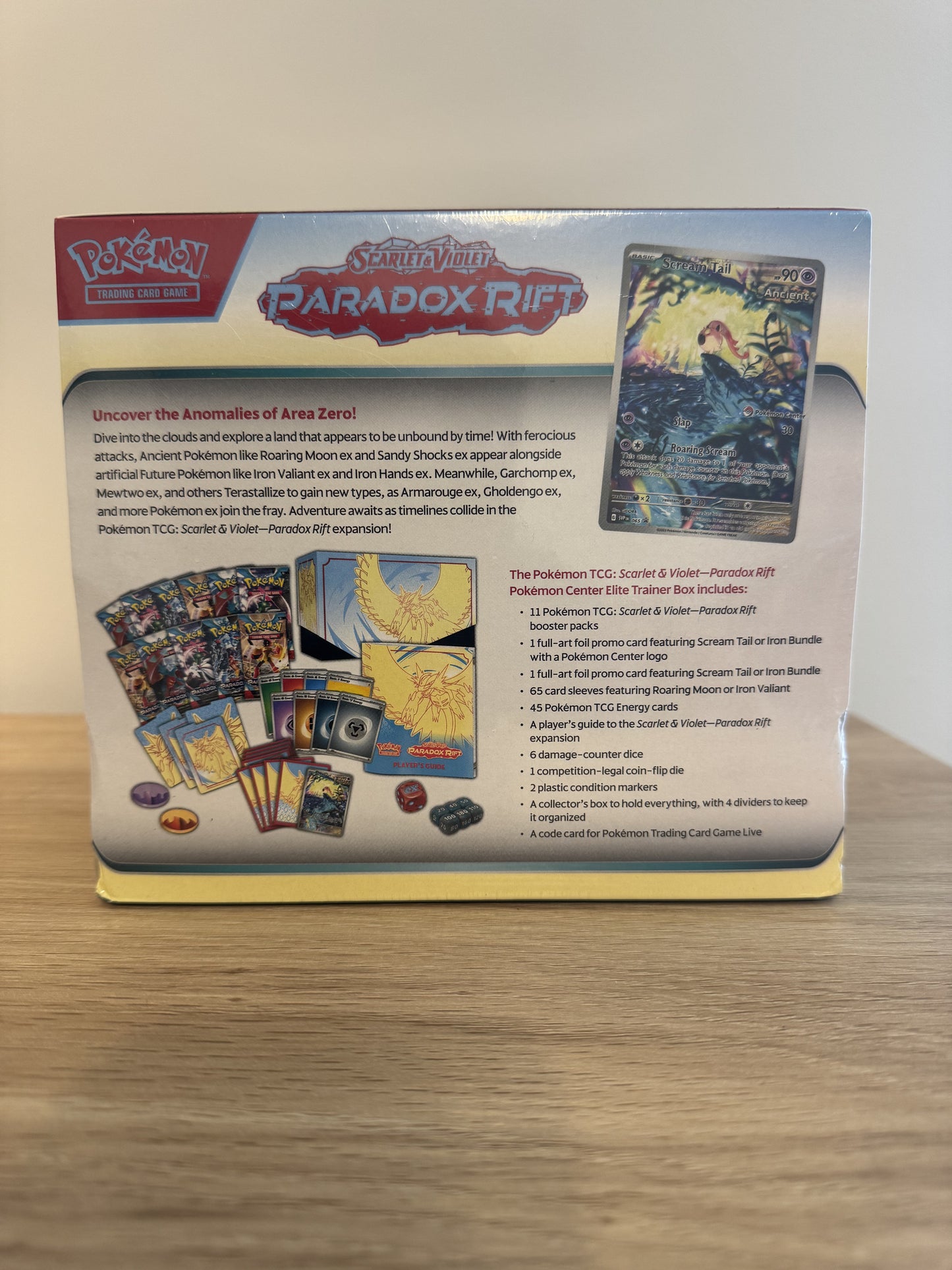 Paradox Rift Pokemon Center Elite Trainer Box (Roaring Moon)