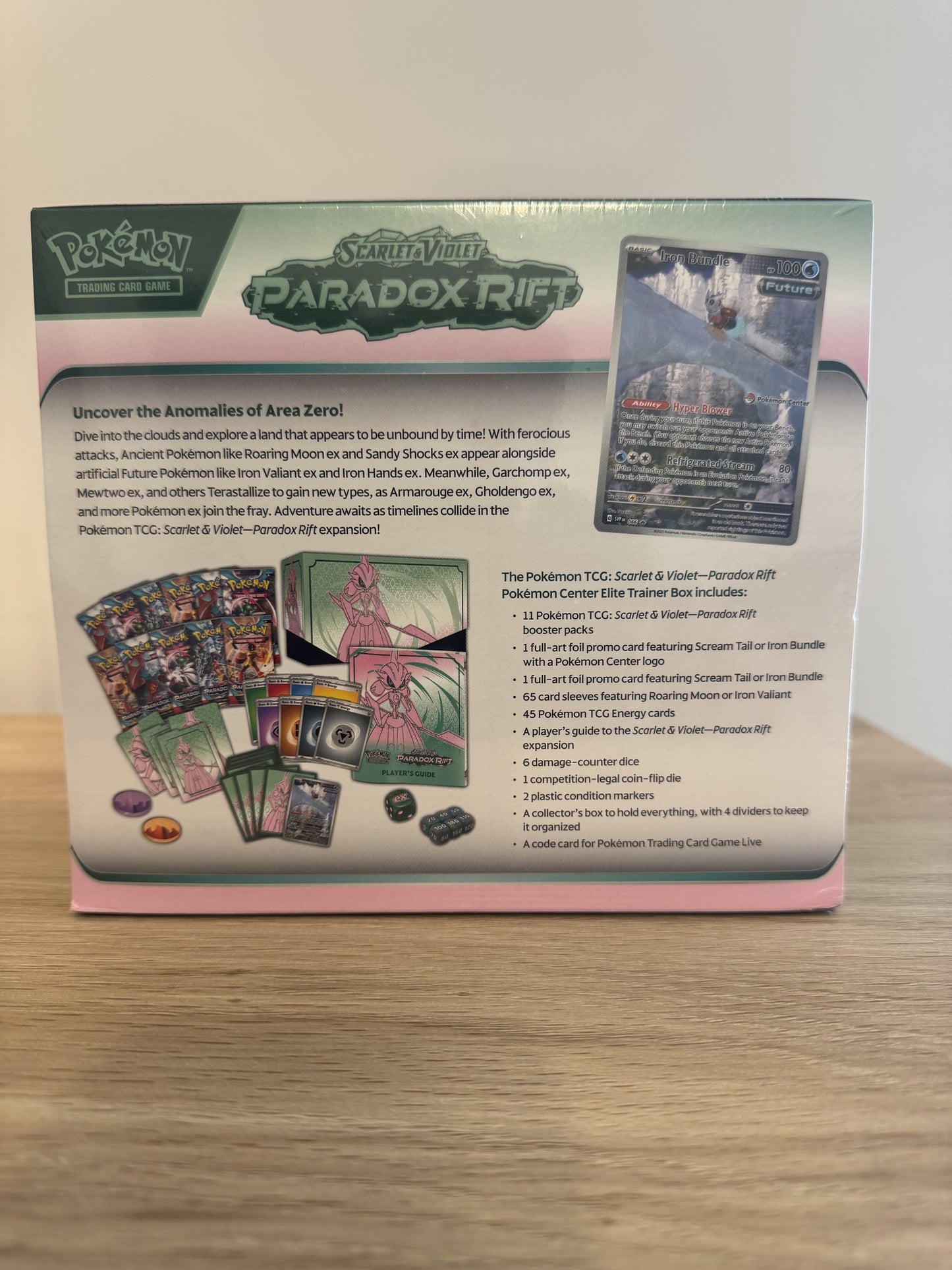 Paradox Rift Pokemon Center Elite Trainer Box (Iron Valiant)