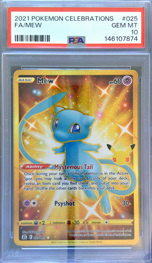 Mew Celebrations #025 PSA 10